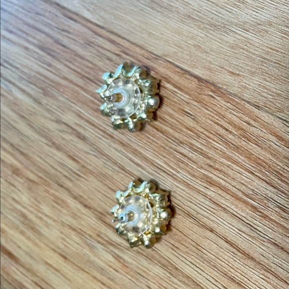 Pink and gold earrings - Picture 3 of 4